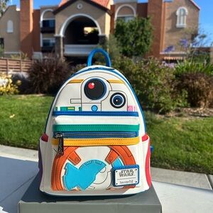 DISNEY STARS WARS BB8 LOUNGEFLY backpack GAY PRIDE (FOR ALL CATEGORIES )